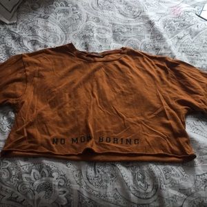 no more boring cropped shirt